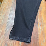 Universal Standard  Women’s Black Ankle Zipper Jeans Size 24 Grunge Goth Photo 2