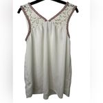 Wrangler  White Sleeveless Lace Embroidered Blouse Photo 1