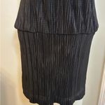 Laundry by Shelli Segal  Black Pleated Midi Dress Size 4 Photo 1