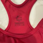Nike DriFit Sports Bra Padded Racerback Activewear Womens Small Red/Pink Workout Photo 3