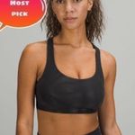 Lululemon  Wonder train bra medium support Foil size 4 shapeshifter foil black Photo 1