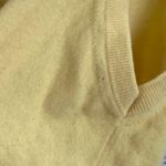 Clan Douglas Pure Geelong Wool Vest Yellow Made in Scotland Vintage Size L Photo 7