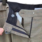 Hugo Boss NWOT Boss  Responsible Womens 16 Tan Black Plaid Belted Trouser Pants Photo 5