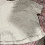 Free People  WE THE FREE Palo Alto Top In Ivory size L Photo 16