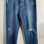 Womans Kenzie Jeans The Juliet High Rise Slim Distressed Frayed Size 14/32 Blue Photo 0