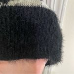 Black and Gray Crew Neck‎ Sweater with Abstract Pattern Size undefined Photo 5