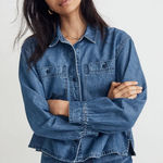 Madewell  BLUE Denim Shirt Photo 0