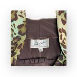 Linda Segal ⌘ Braided Belt Plunging Neckline Top ⌘ Chocolate Mint Leopard ⌘ L ⌘ Brown Size L Photo 9