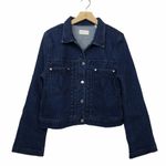 BLDWN Womens M Leon Denim Jean Jacket Dark Wash NEW Size M Photo 1