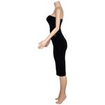 Norma Kamali  Strapless Dress to Knee, Black, XS Photo 11