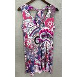 MSK Petite Medium Sleeveless Dress Pink Purple Paisley Boho Chic Resort Cruise Size undefined Photo 4
