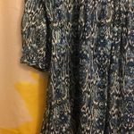 ZARA Xsmall - Animal Print Mini Dress - Blue/white Photo 1