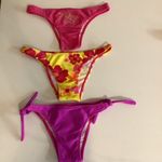 Recco Size Large Brazilian Colorful Bikini Bottoms. New Pink Photo 1