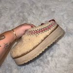 UGG  Tazz Braid Platform Slippers Natural Women's Size 7 Fuzzy Fur Lined Photo 3