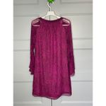Ramy Brook Silk Pink Shift Dress Snake Print Fully Lined Body Tassel Size Small Photo 7
