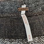 Free People Milo Metallic Knit Scrunch Ankle Joggers Pants Gray Medium Photo 5