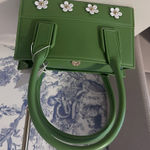 Versona  Green Mini Bag with Floral Accents Photo 0
