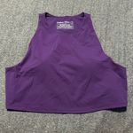 Outdoor Voices Zoom Cropped Tank Top Size Large Acai Purple Built In Bra Photo 0