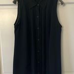 CAbi Black Sleeveless Button Down Shirt Photo 0