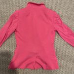 H&M  Blazer Womens 4 Hot Pink One Button Casual Preppy Jacket Modest Minimalist Photo 2