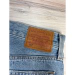Levi's 501 Premium Womens 27 Distressed Denim Shorts Button Fly Light Wash Raw Photo 6