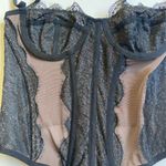 Urban Outfitters  Sheer Black Lace Corset Photo 1