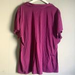 Just My Size  Womens Plus Burgundy Ruffle Polo 4X Photo 2