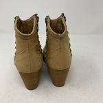 Musse & Cloud  Athya Tan Leather Western Bootie Ankle Boot US Womens Size 5 EU 36 Photo 3