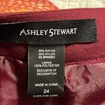 Ashley Stewart  size 24 studded peplum full zip purple plum jacket long sleeve Photo 7