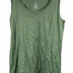 st. john's bay St. John’s Bay Tank Top Women's Size XL Essential Tank Green Scoop Neck NWOT Photo 0