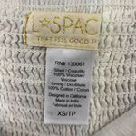 l*space L* Strapless Jumpsuit Cover Up Wide Leg Cropped Neutral Stripe Womens S Photo 4