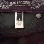 EXPRESS Dark plum purple Low rise jeggings Photo 4