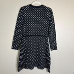 Maison Jules Women's Sweater Dress L Polka Dot Classic Coquette Preppy Work Retro Geometric Photo 5