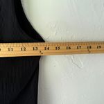 OQQ Black Ribbed Romper Bodysuit Size L‎ Stretchy Seamless One Piece Basics Size L Photo 3