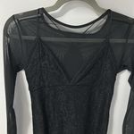 All Saints Nyla Black Lace Bodysuit Photo 5