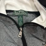 Ralph Lauren LRL  Active Women’s Black White Stripe Long Sleeves Jacket size M Photo 4