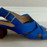 Talbots Plum Blue Women's Block-heeled Sandals Size 9.5 Photo 0