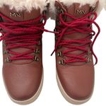 Mark Nason Brown Leather Red Lace Photo 5