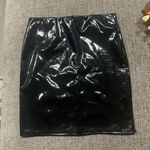 Boohoo ⭐️Shiny Black Vinyl Skirt from  4 NWOT Photo 0