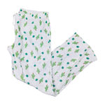 J. Crew Cactus Christmas Tree Lights Holiday White Flannel Pajama Bottom Pants M Size M Photo 0