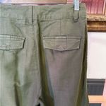 Gap  Pleated Linen Cotton Trouser Pants in Olive Green Sz 4 💚🍄 Photo 5