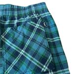 Aritzia Tna Tartan Plaid Wide Leg Pants Mid Rise Size Small Green Photo 4