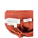 Anthropologie  The Nomad Cargo Pants Rust Orange Drawstring Waist Cropped L NWT Photo 6