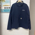 Carhartt carhart jacket navy blue with logo Photo 2