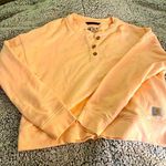 Carhartt Henley Peach sweatshirt women’s medium Photo 0