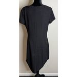 Ellen Tracy Ellen‎ Tracy Womens Size 14 Black Metallic Dress Ruched Waist New Years Party Photo 1
