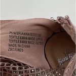 Bisou Bisou  Leather shoes size 7.5 Pink Crystal Stone Womens Prom Shoes heels Photo 11