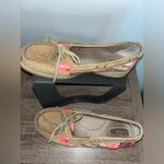 Sperry  Topsider Hardback Tan Leather Pink/Plaid Preppy Boat Shoes Women's 9.5M Photo 7