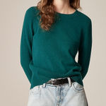 J.Crew  Cashmere classic-fit crewneck sweater in Deep Forrest Green Size Small Photo 0
