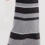 Lou & grey Women's Black/Gray Speckled Horizontal Striped Sweater Dress sz S Photo 1